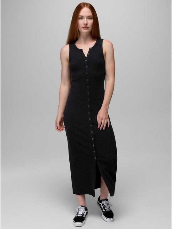 Prana Dresses & Skirts - Prana Black Sleeveless Button-Front Maxi Dress